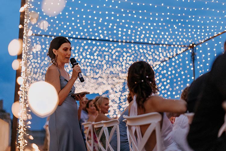 seaside wedding reception in Finale Ligure, Italian Riviera