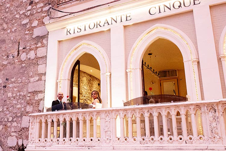 A Candlelit Celebratory Wedding dinner in Taormina