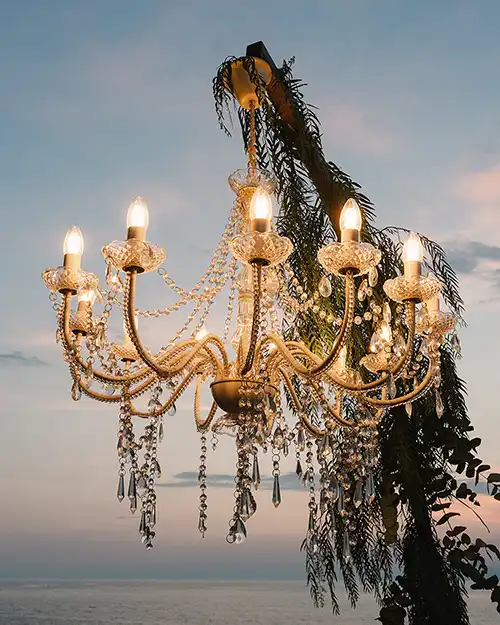 Mediterranean-inspired wedding table décor at Il Riccio in Capri